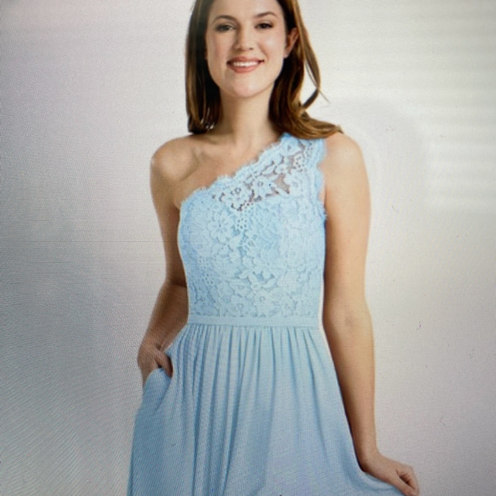 Jj hiuse Sky blue bride made dress Size 14